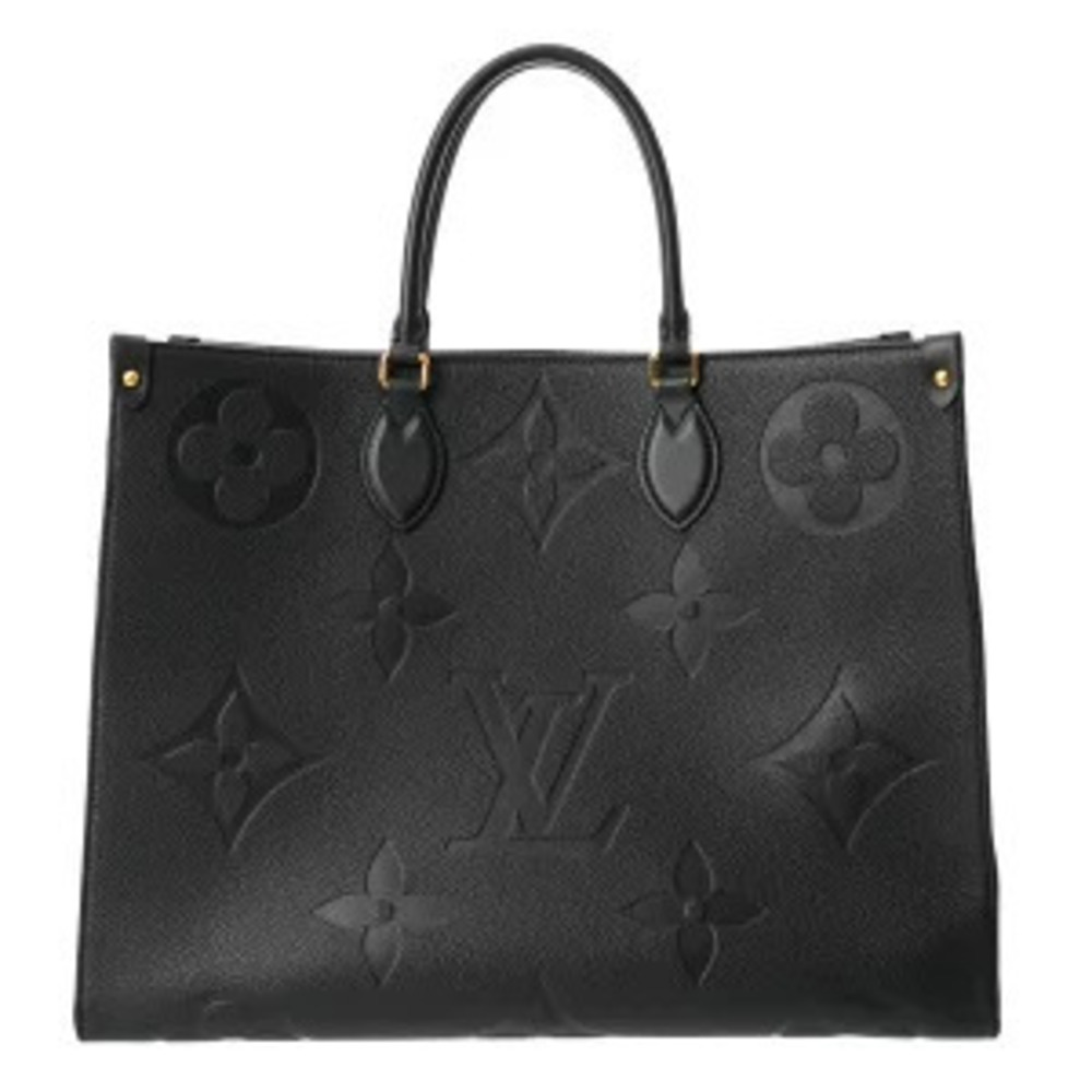Louis Vuitton Monogram Empreinte On The Go Noir Black Leather Tote Bag